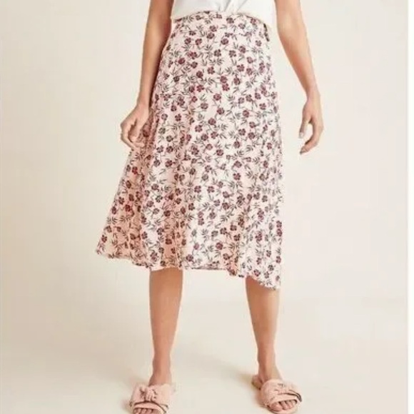 Anthropologie x Faithfull the Brand Valois Wrap Midi Skirt Print Boho  XS 2 - Picture 1 of 11